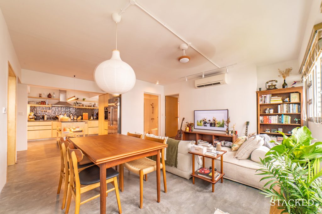 Tour A 1,001 Sqft HDB Home Transformation: How A Couple Broke Down Walls To Create A Bright Open-Plan Layout – Property Blog Singapore