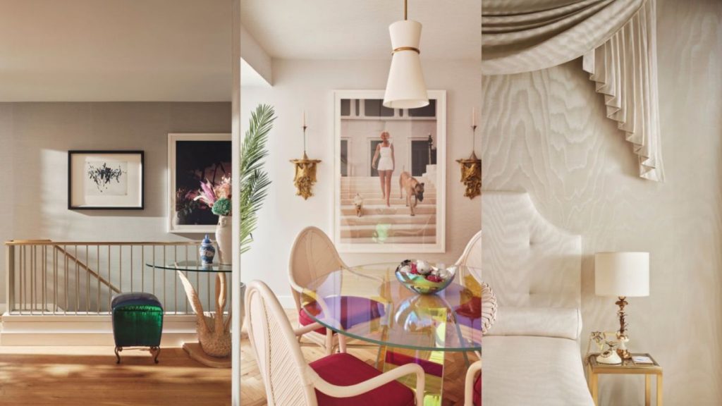 Inspired by Slim Aarons, this basement apartment is glamorous |