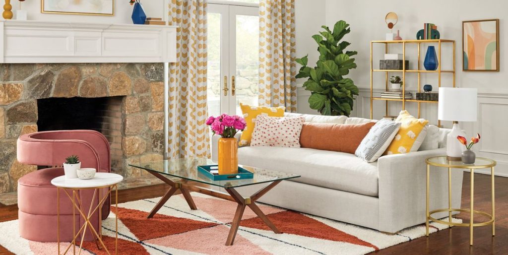 How to Add Color to Your Living Room Without Committing